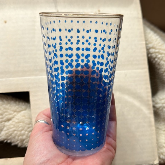 Hazel-ware Atlas  Vintage gold rim glasses set of 8 - 11 oz original box - Picture 5 of 6